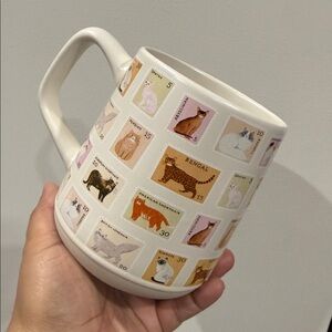 New Fig & Fern Cat Postage Mug Coffee Tea